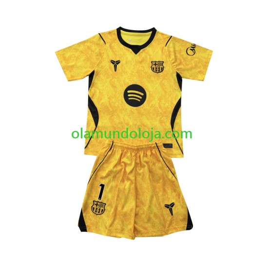 FC Barcelona Camisola Joan Garcia 1 Guarda-redes Criança Equipamento Quarto Manga Curta 2026-2027